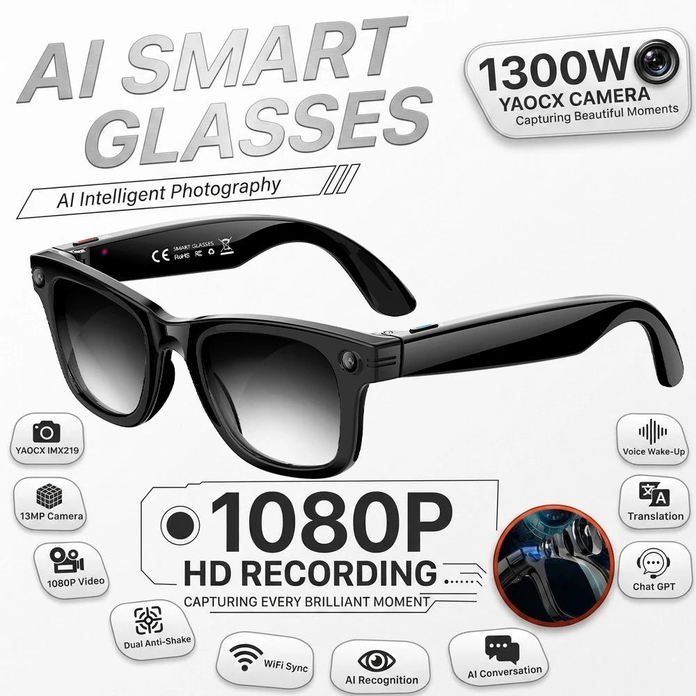 W620 Pro AI Smart Glasses – 4K Camera, Bluetooth 5.3 & Real-Time Translation