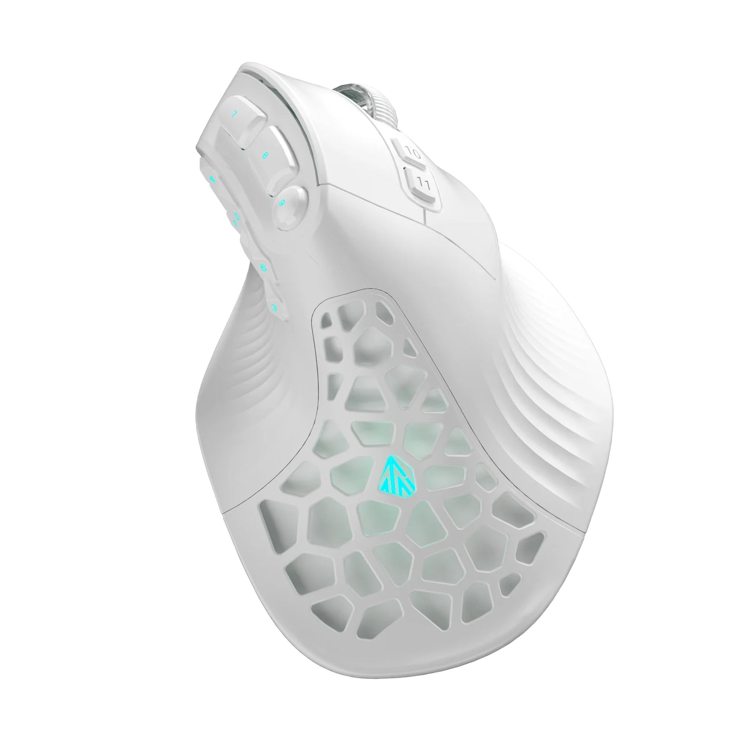 SOLAKAKA E9 Pro MMO Vertical Gaming Mouse – PAW3395, 15 Buttons, 36000 DPI, Tri-Mode