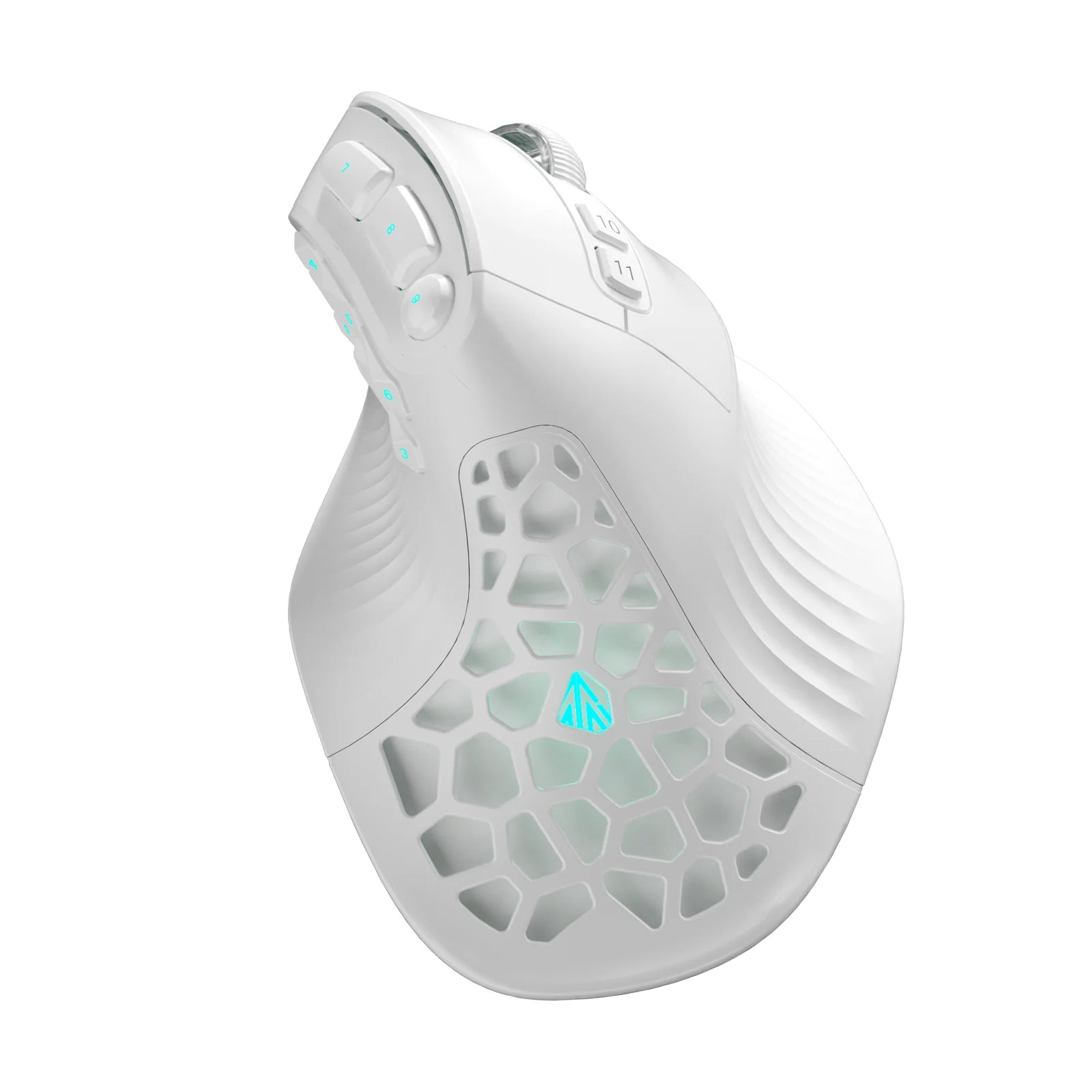 SOLAKAKA E9 Pro MMO Vertical Gaming Mouse – PAW3395, 15 Buttons, 36000 DPI, Tri-Mode