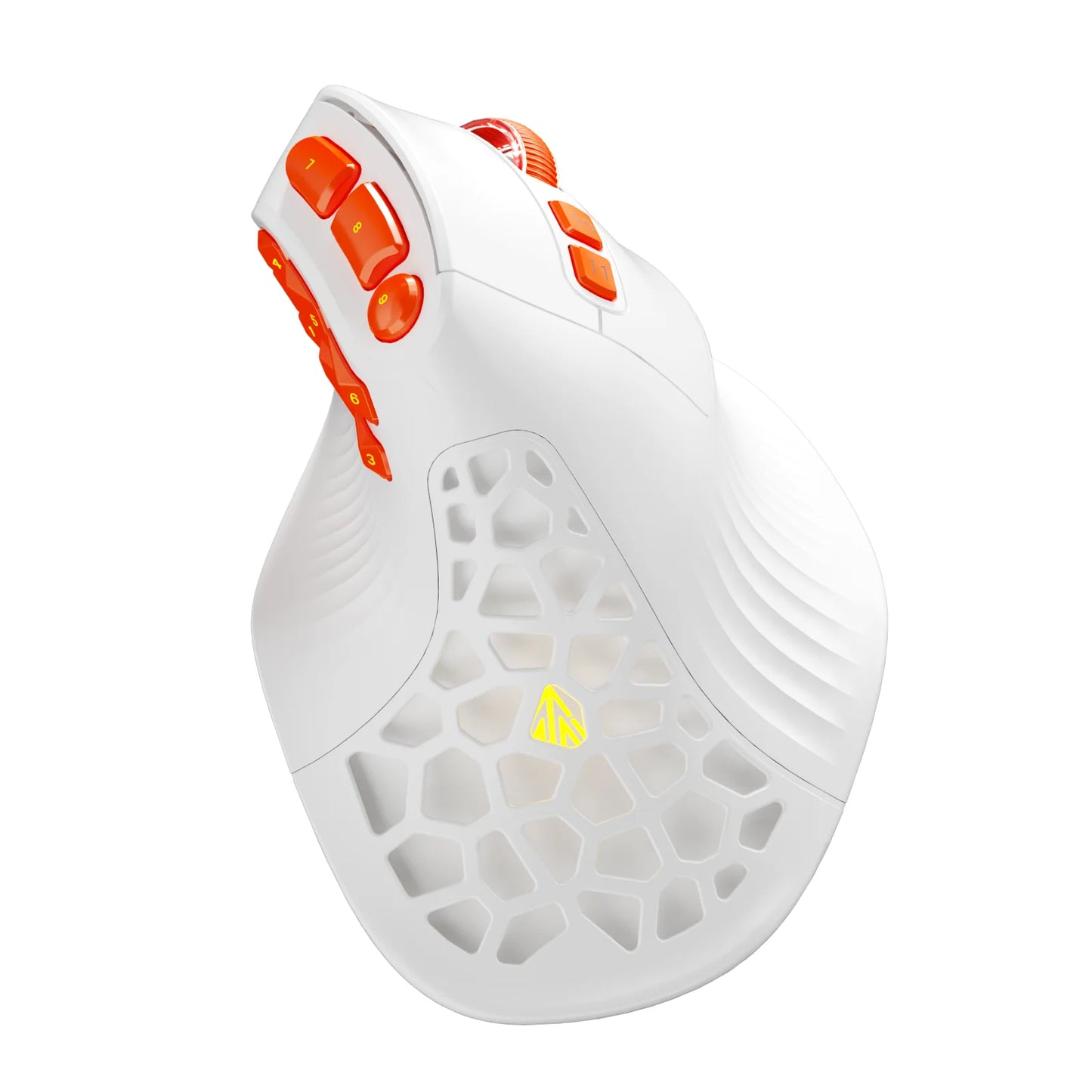 SOLAKAKA E9 Pro MMO Vertical Gaming Mouse – PAW3395, 15 Buttons, 36000 DPI, Tri-Mode