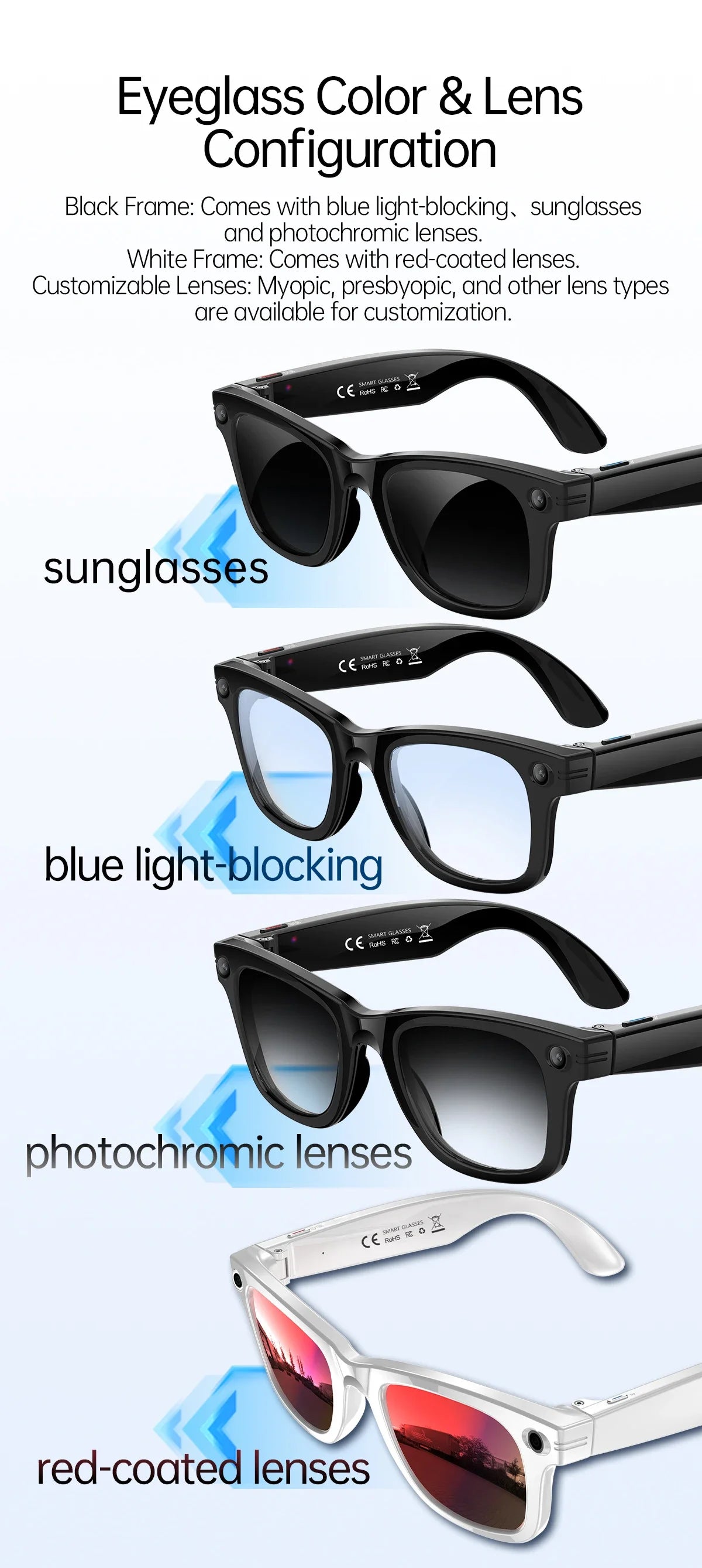W620 Pro AI Smart Glasses – 4K Camera, Bluetooth 5.3 & Real-Time Translation