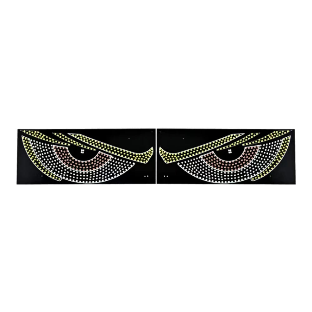 Car Dynamic Eye LED Lights – Flexible Rear Window Display, 12V, 4 Colors