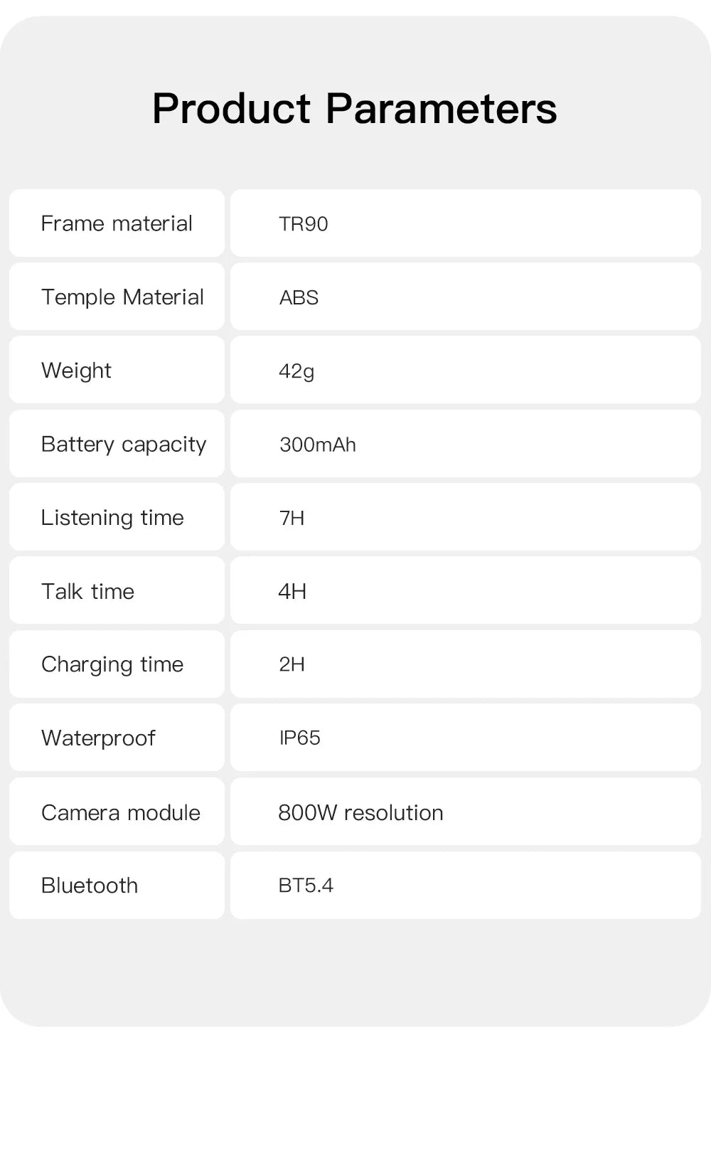 AI Smart Glasses M08 – HD Camera, Translation & Voice Assistant