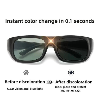 TILIKEU Photochromic Sports Sunglasses – Polarized UV400, TR90