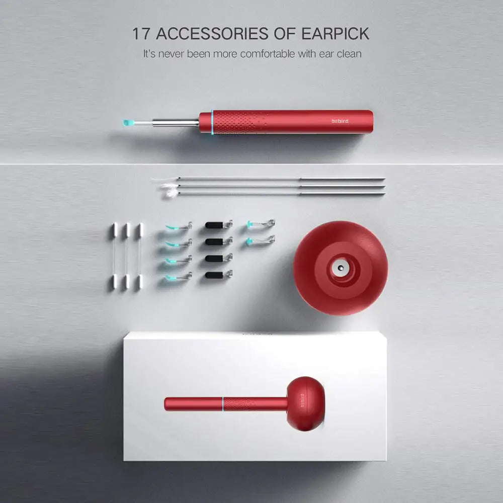 Bebird Smart Visual Ear Wax Removal Tool – Wireless Otoscope with Camera & 6 LED Lights