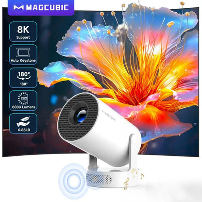 Magcubic HY300 Pro+ Mini Projector – 290 ANSI, Android 14, WiFi 6, 8K, BT 5.4