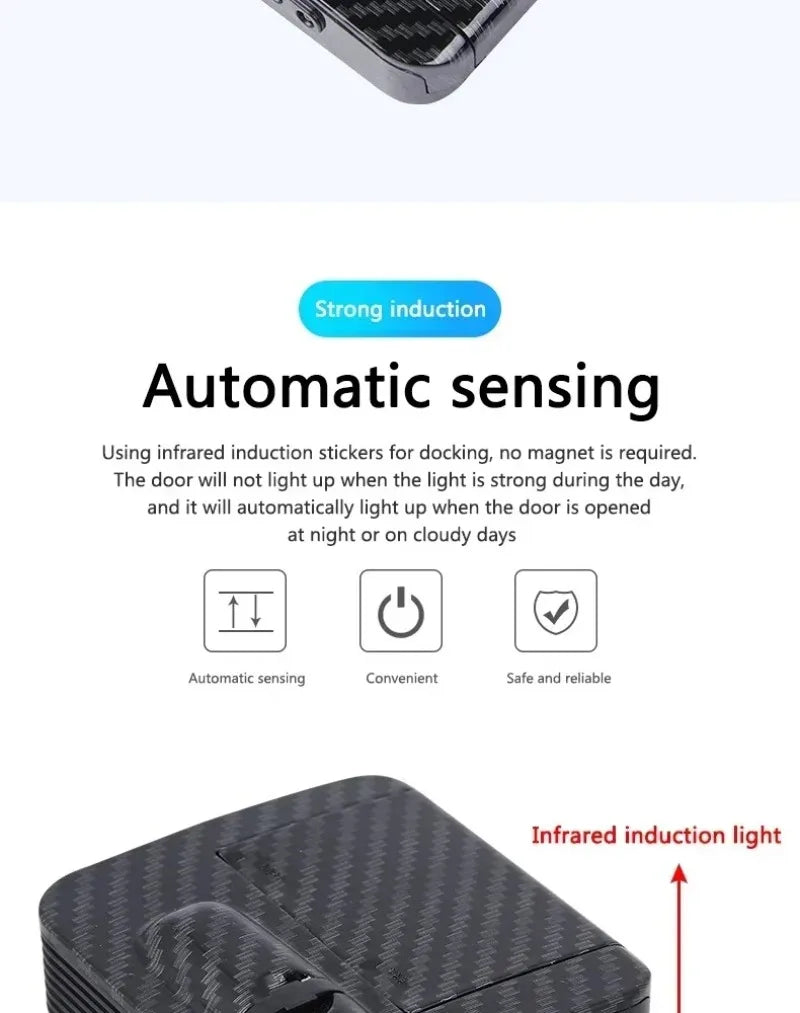 Wireless HD Laser Car Door Projector – Auto Sensor, No Wiring, Battery Powered, 2/4pcs