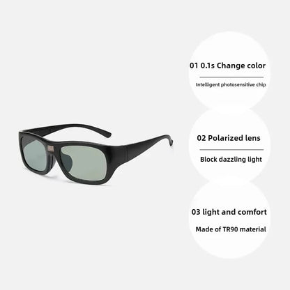 TILIKEU Photochromic Sports Sunglasses – Polarized UV400, TR90