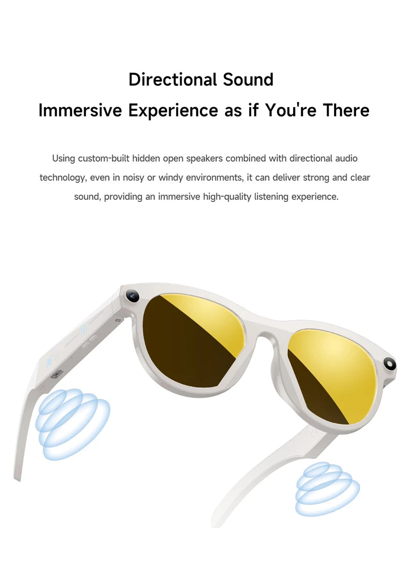 Lenovo AI Smart Glasses M88 – 8K Camera, ChatGPT, Translation & Bluetooth 5.3