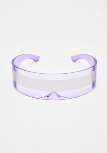 RMM Futuristic Narrow Visor Sunglasses – Mirror Lens, Unisex, 13 Color Options