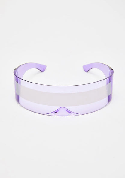 RMM Futuristic Narrow Visor Sunglasses – Mirror Lens, Unisex, 13 Color Options