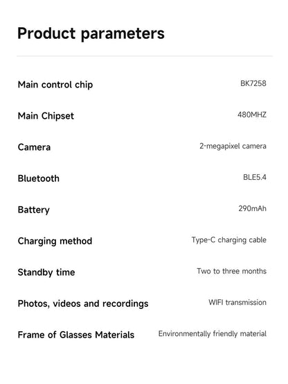 Lenovo AI Smart Glasses M88 – 8K Camera, ChatGPT, Translation & Bluetooth 5.3