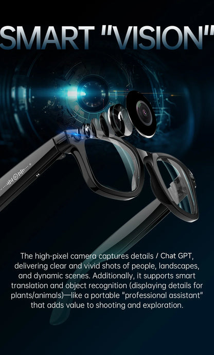 W620 Pro AI Smart Glasses – 4K Camera, Bluetooth 5.3 & Real-Time Translation
