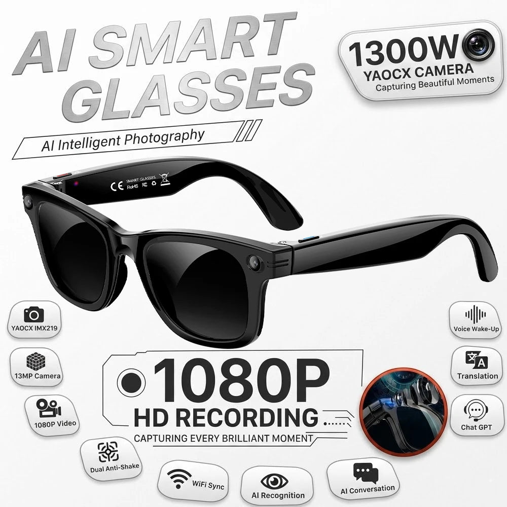 W620 Pro AI Smart Glasses – 4K Camera, Bluetooth 5.3 & Real-Time Translation
