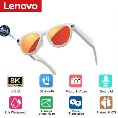 Lenovo AI Smart Glasses M88 – 8K Camera, ChatGPT, Translation & Bluetooth 5.3