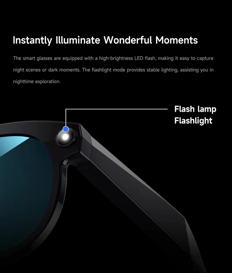 Lenovo AI Smart Glasses M88 – 8K Camera, ChatGPT, Translation & Bluetooth 5.3