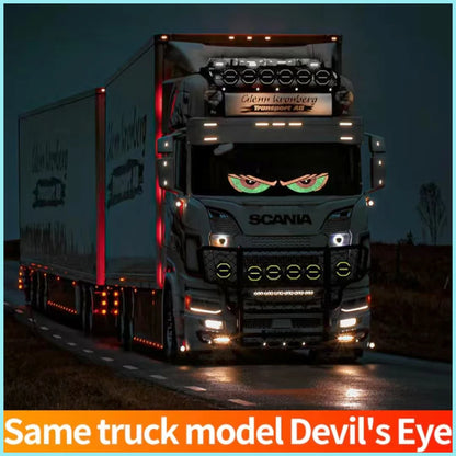 Car Dynamic Eye LED Lights – Flexible Rear Window Display, 12V, 4 Colors