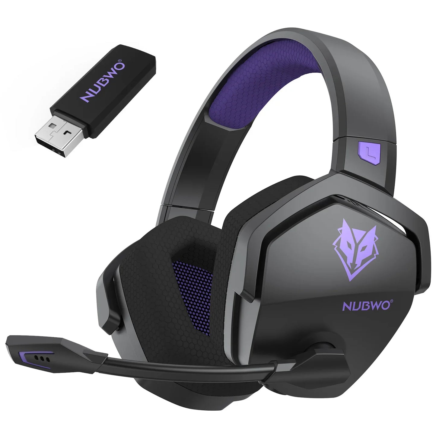 NUBWO G06 Wireless Gaming Headset – 2.4GHz + BT 5.3, 100H Battery, PS5/PS4/PC/Switch