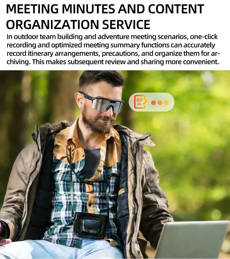 GUHUAVMI Q01 AI Smart Glasses – Dual Camera, 4K Video, Stereo Audio & Real-Time Translation
