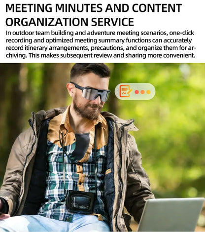 GUHUAVMI Q01 AI Smart Glasses – Dual Camera, 4K Video, Stereo Audio & Real-Time Translation