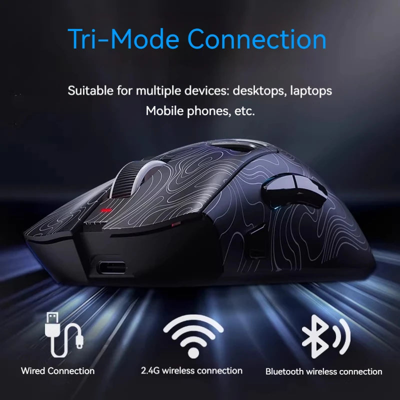 AULA SC620 Wireless Gaming Mouse – PAW3311, Tri-Mode, 12800 DPI, Hollow Design