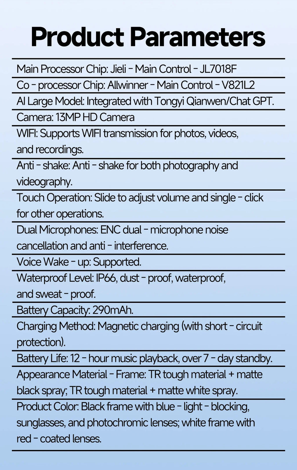 W620 Pro AI Smart Glasses – 4K Camera, Bluetooth 5.3 & Real-Time Translation