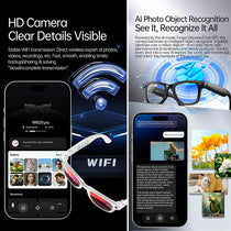 W620 Pro AI Smart Glasses – 4K Camera, Bluetooth 5.3 & Real-Time Translation