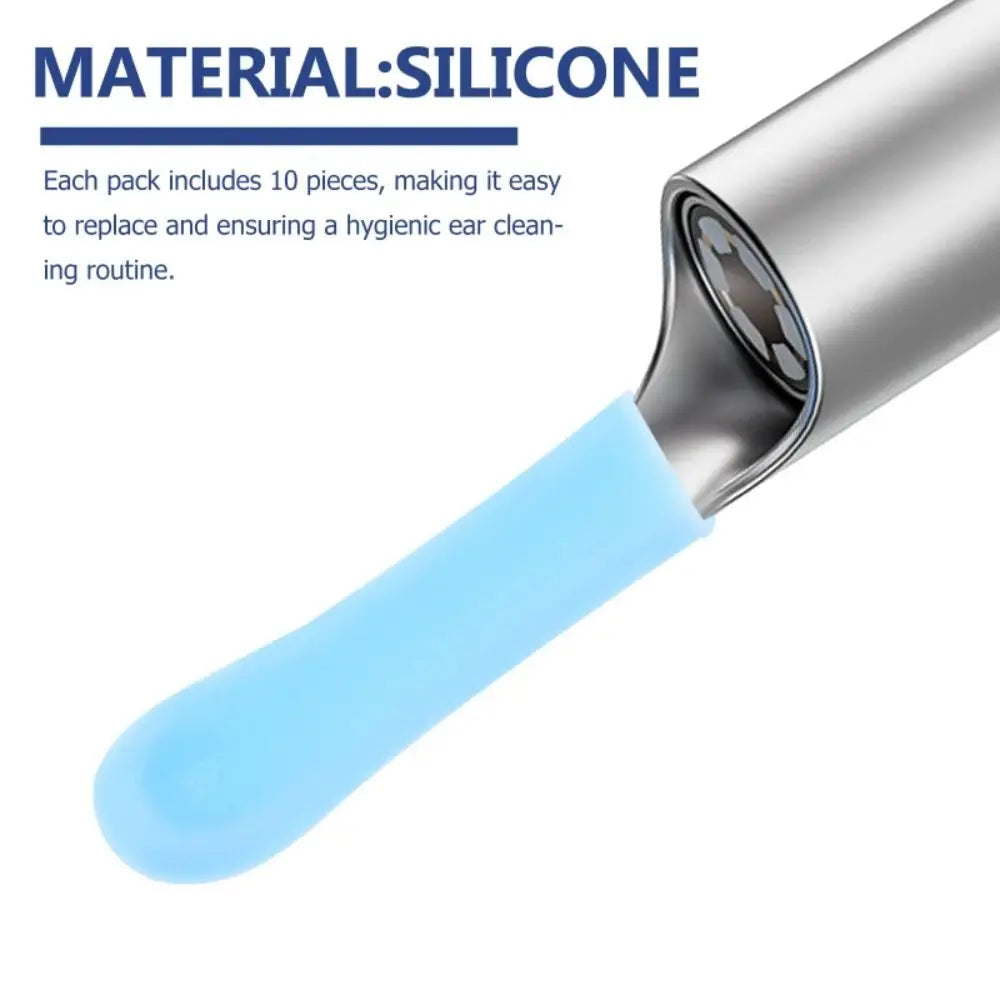 Silicone Ear Spoon Replacement Sleeves – Non-Slip Ear Wax Picker Covers