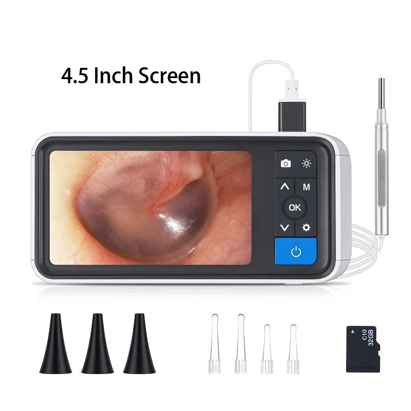 Digital Otoscope with 3.9mm Lens & HD Camera – Ear Wax Removal Tool for Kids & Adults