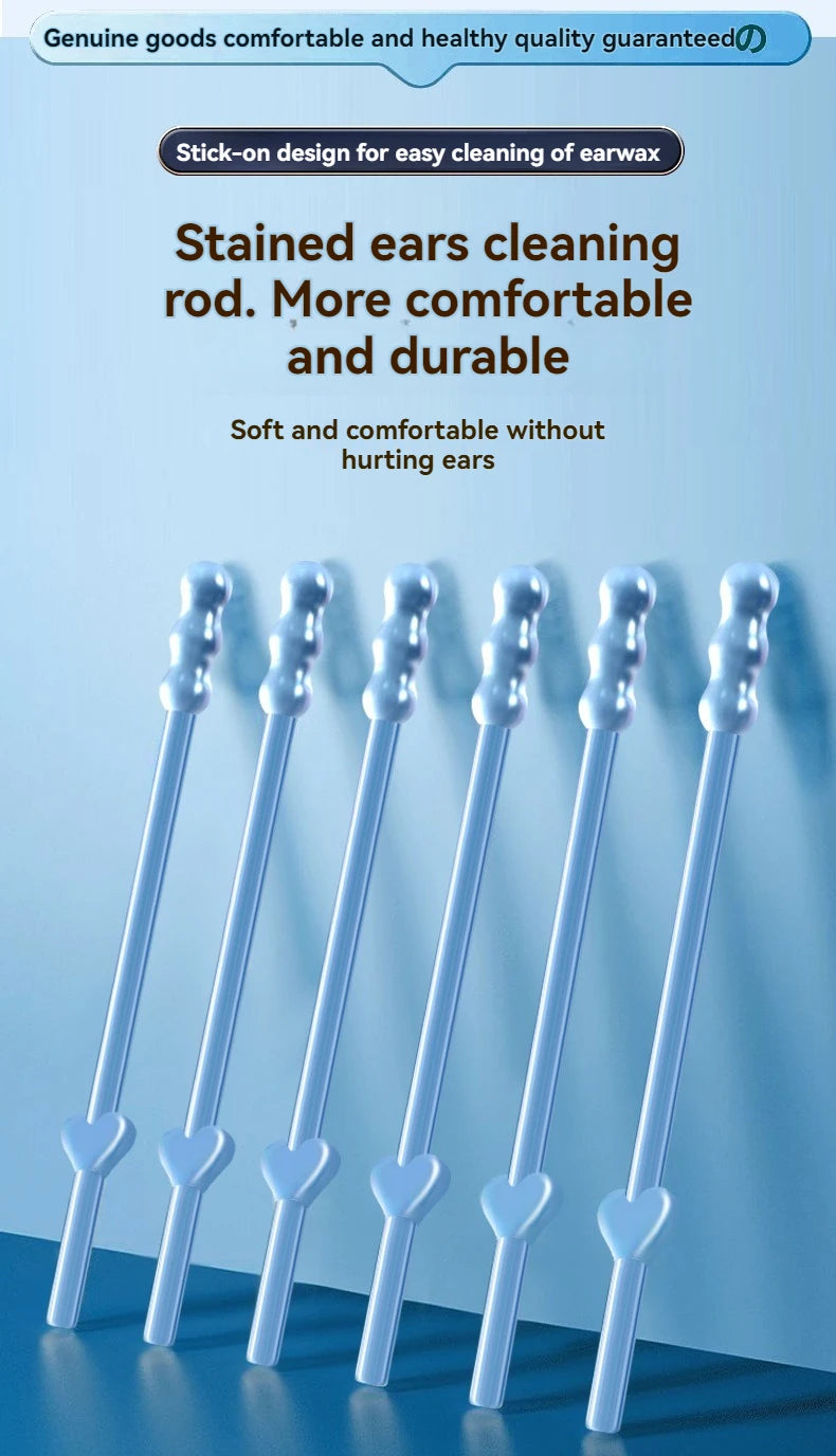 Silicone Sticky Ear Wax Remover – Disposable Adhesive Ear Picks for Kids & Adults, S/L Sizes (1 or 3 Pack)
