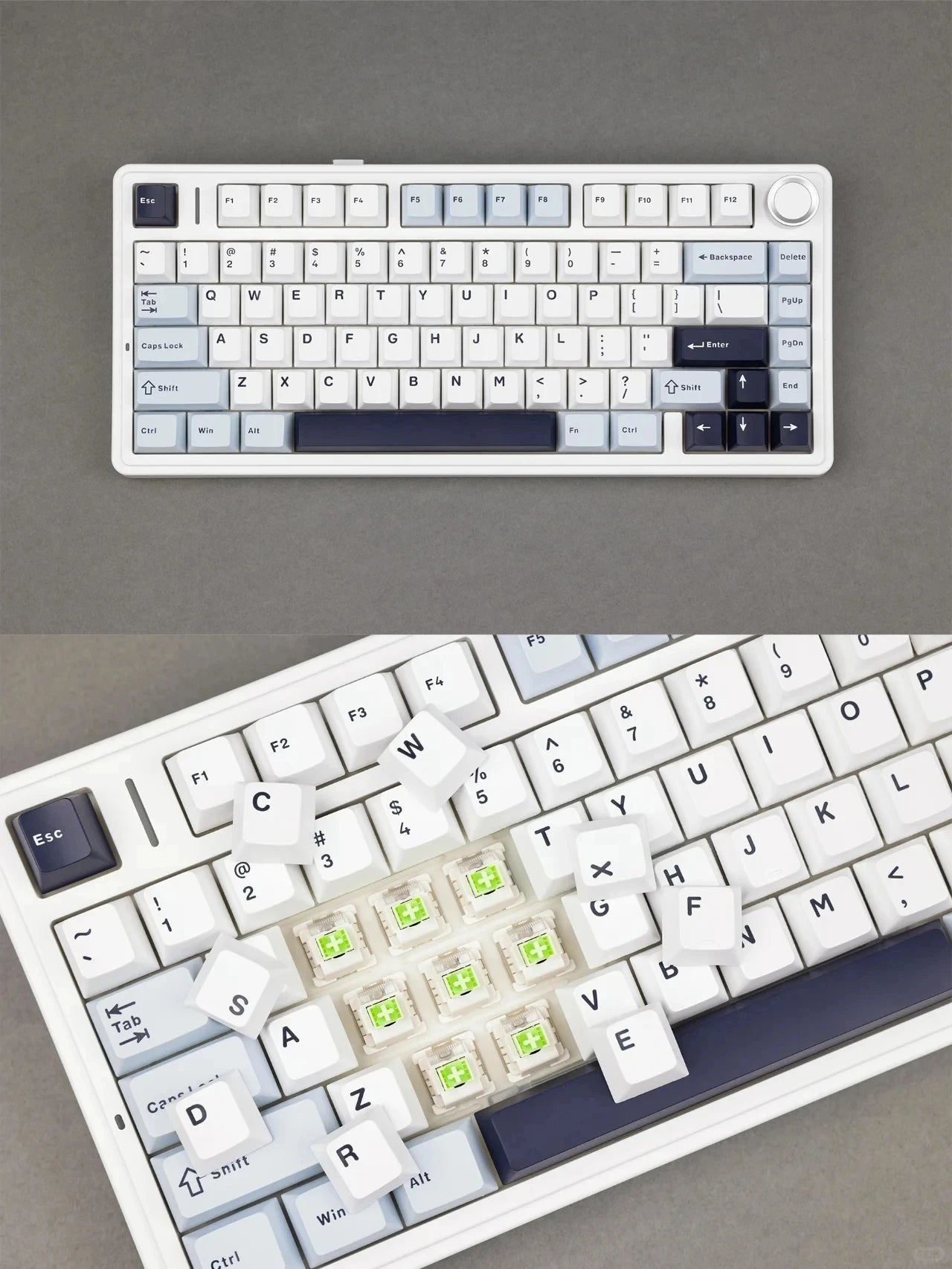AULA F75 Mechanical Gaming Keyboard – 75%, Triple Mode, RGB, Hot-Swap, Gasket Mount