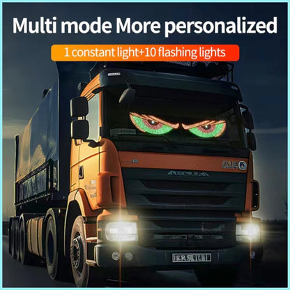 Car Dynamic Eye LED Lights – Flexible Rear Window Display, 12V, 4 Colors