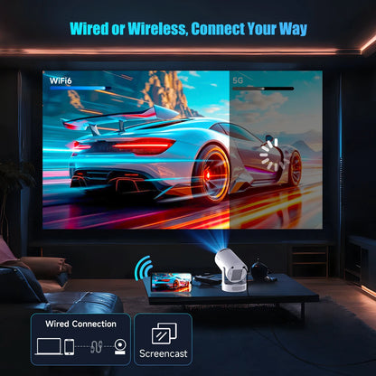 Magcubic HY300 Pro+ Mini Projector – 290 ANSI, Android 14, WiFi 6, 8K, BT 5.4