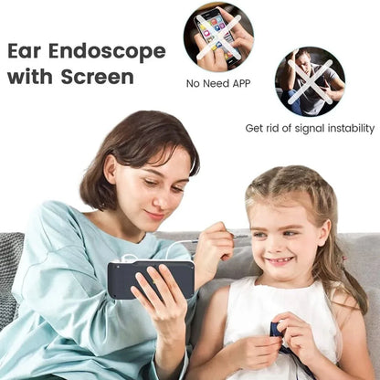 Digital Otoscope with 3.9mm Lens & HD Camera – Ear Wax Removal Tool for Kids & Adults