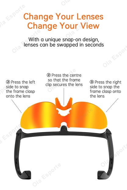 Ola Esporte AI Smart Cycling Glasses – 800MP Sony Camera, 1200P Video & Real-Time Translation
