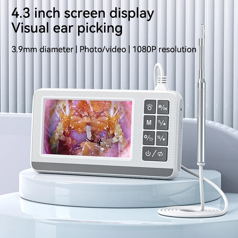 Digital Otoscope with 3.9mm Lens & HD Camera – Ear Wax Removal Tool for Kids & Adults