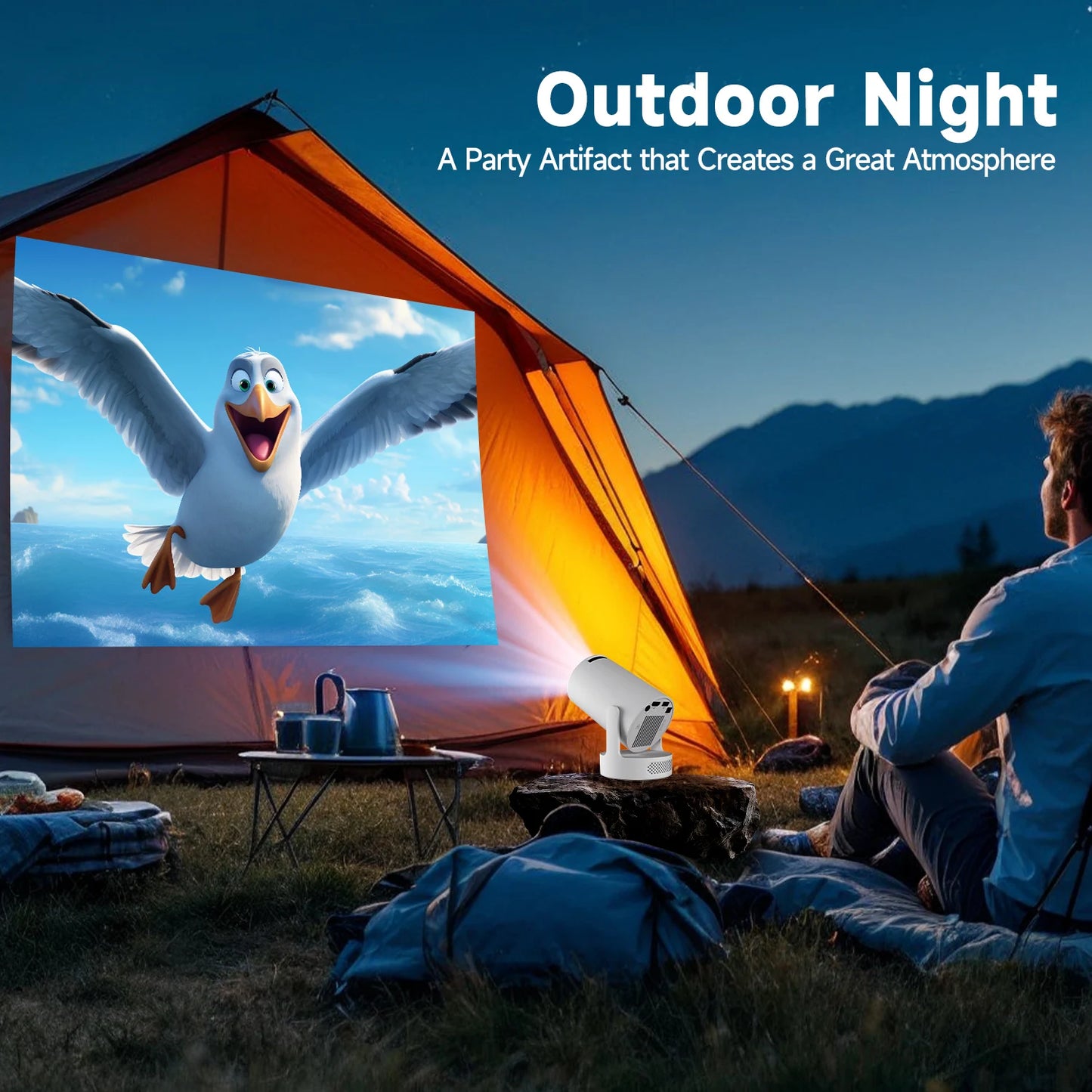 Magcubic HY300 Pro+ Mini Projector – 290 ANSI, Android 14, WiFi 6, 8K, BT 5.4
