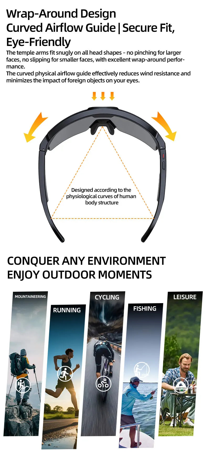 GUHUAVMI Q01 AI Smart Glasses – Dual Camera, 4K Video, Stereo Audio & Real-Time Translation