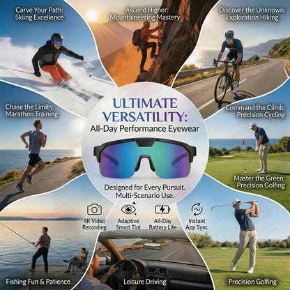 GUHUAVMI Q01 AI Smart Glasses – Dual Camera, 4K Video, Stereo Audio & Real-Time Translation