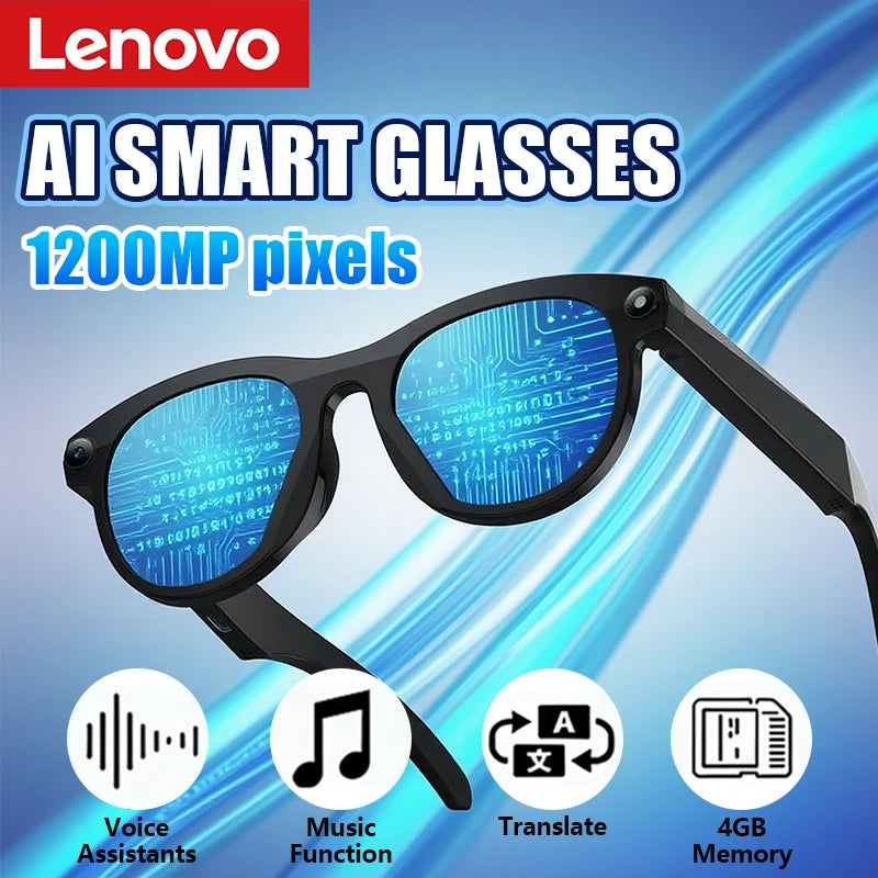 Lenovo AI Smart Glasses M88 – 8K Camera, ChatGPT, Translation & Bluetooth 5.3