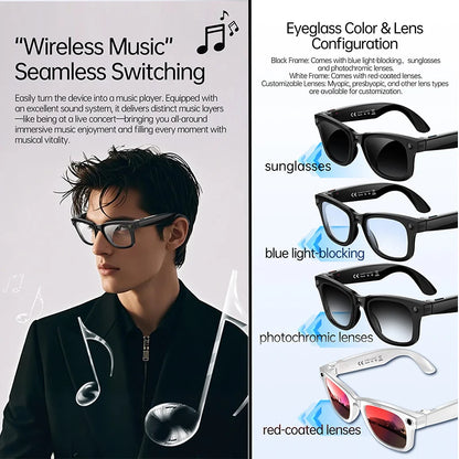 W620 Pro AI Smart Glasses – 4K Camera, Bluetooth 5.3 & Real-Time Translation