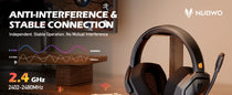 NUBWO G06 Wireless Gaming Headset – 2.4GHz + BT 5.3, 100H Battery, PS5/PS4/PC/Switch