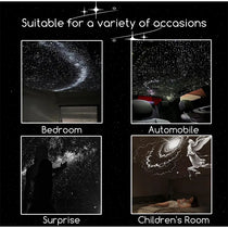 Dual-Mode Mini Galaxy Projector – Night Light + Starry Sky, Warm Atmosphere, Up to 24 Slides