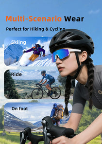 Ola Esporte AI Smart Cycling Glasses – 1080P Camera, UV400, Bluetooth 5.3 & AI Translation