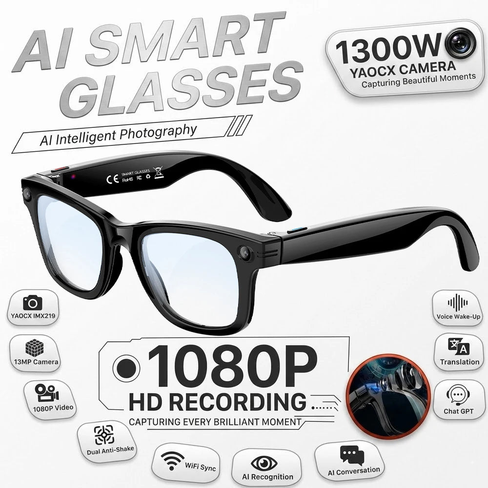 W620 Pro AI Smart Glasses – 4K Camera, Bluetooth 5.3 & Real-Time Translation