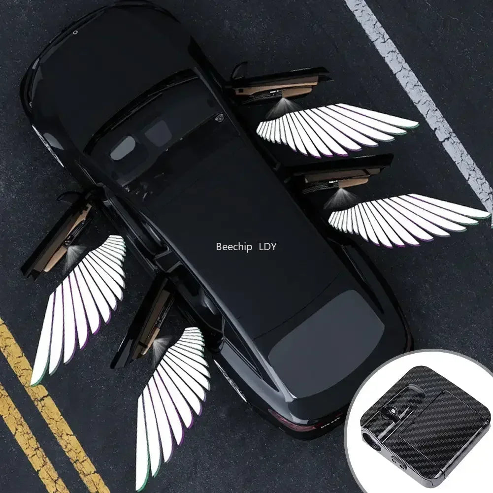 Wireless HD Laser Car Door Projector – Auto Sensor, No Wiring, Battery Powered, 2/4pcs