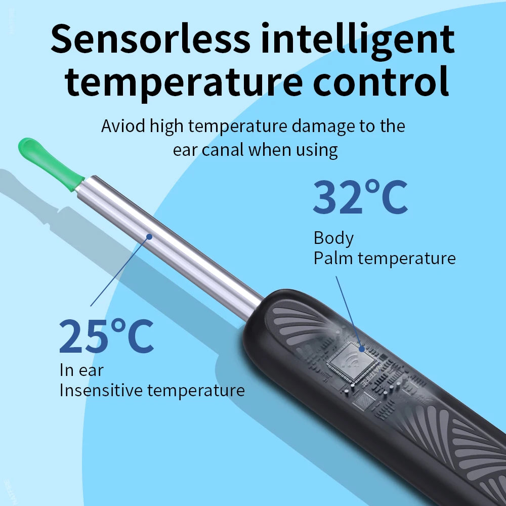 Wireless Ear Camera - HD Ear Wax Removal Tool with LED Light