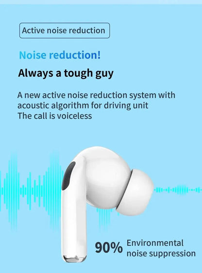 For Air pro5 Wireless Bluetooth Earphone Headset TWS Max With case Earbuds Noise Cancelling Headset For iPhone Android Headphone