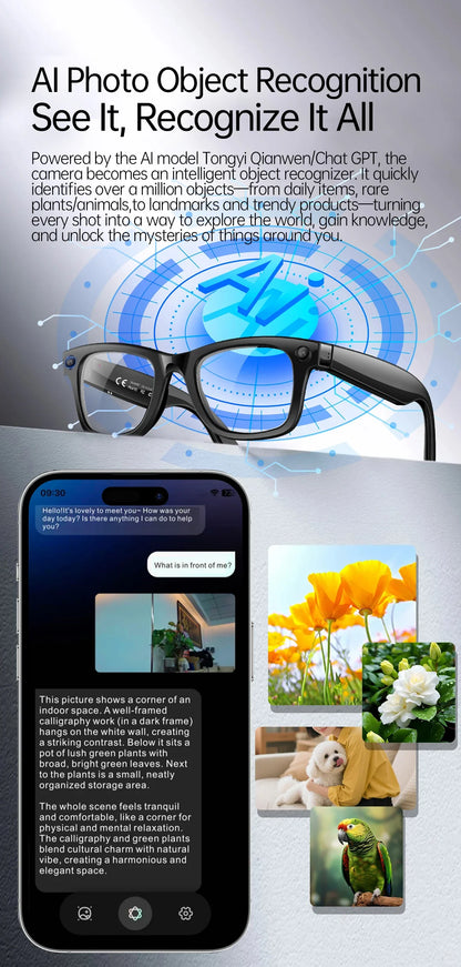 W620 Pro AI Smart Glasses – 4K Camera, Bluetooth 5.3 & Real-Time Translation