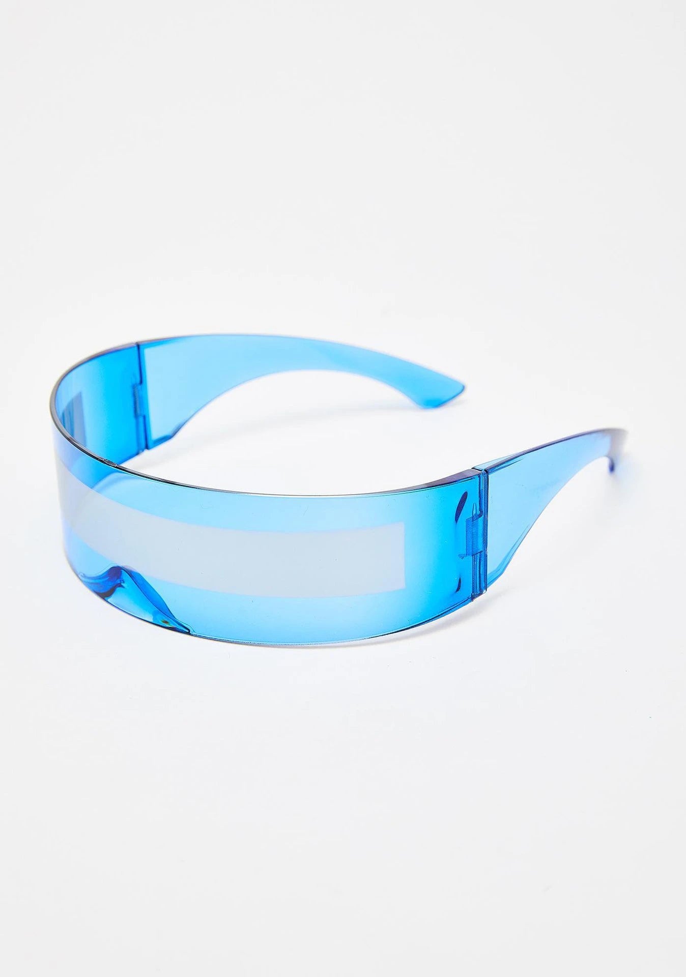 RMM Futuristic Narrow Visor Sunglasses – Mirror Lens, Unisex, 13 Color Options